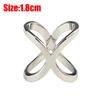 Simple Cross Scarf Clip X Shape Metal Brooches For Women Hollow Bow Scarves Buckle Holder Shawls Jewelry Clothing Accessories