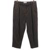 ALBERTO BIANI Made In Italy Striped Pattern Ankle Pants 42 Charcoal Gray Women Used
