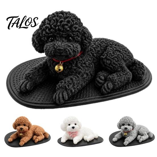 Puppy Squeeze Toy with Anti-slip Mat Dog Stress Relief for Car Dashboard Decor, Teens Toys Mat, Soft Animal Anti-Anxiety Senosry