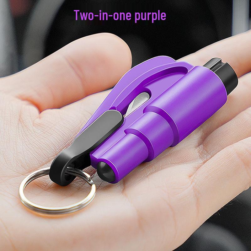 3-in-1 Safety Tool: Whistle, Car Window Breaker, Lifesaving Hammer Keychain