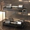 Bathroom Makeup Organizer Large Capacity Cosmetic Organizer Transparent 2 Layers Make Up Organizer Rack