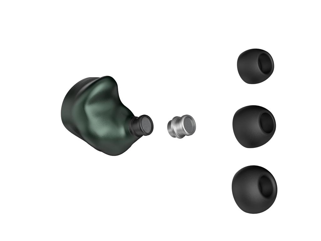 ORIVETI OD200 Aluminum Earphone Single Dynamic Driver HiFi High Two Types of Detachable Headphones - Body, B-Coated IEM, Fidelity, Nozzles, 2-Pin