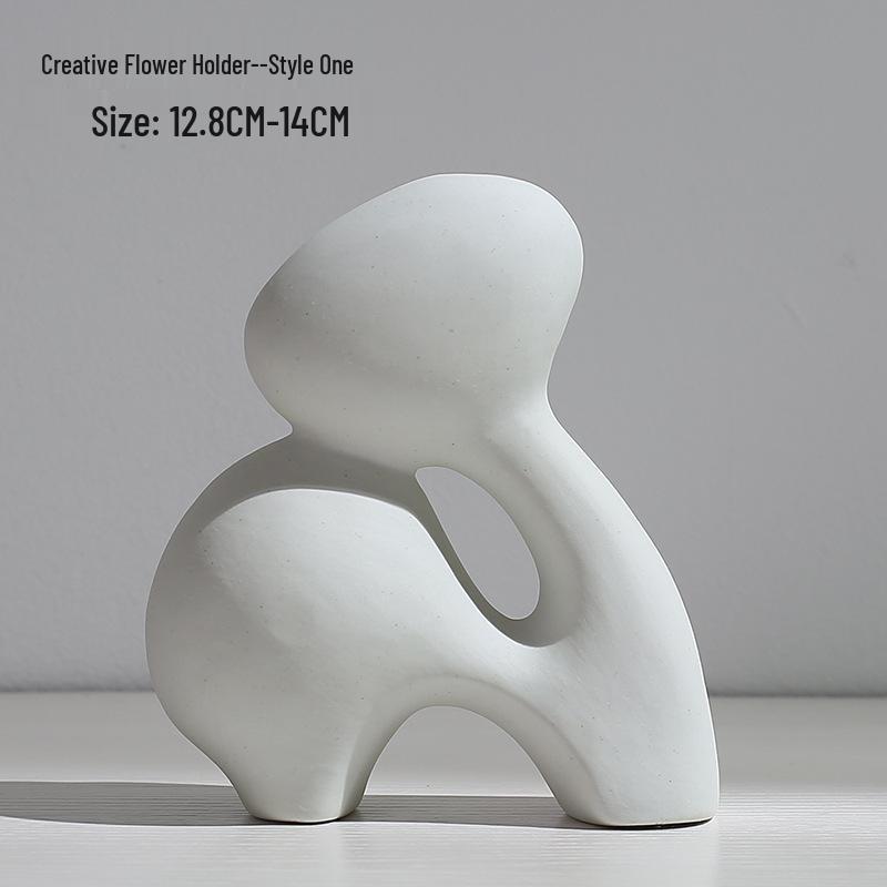 Nordic Style Ceramic Vase for Dried Flower Arrangements - Ideal for Hydroponic and Living Room Decor