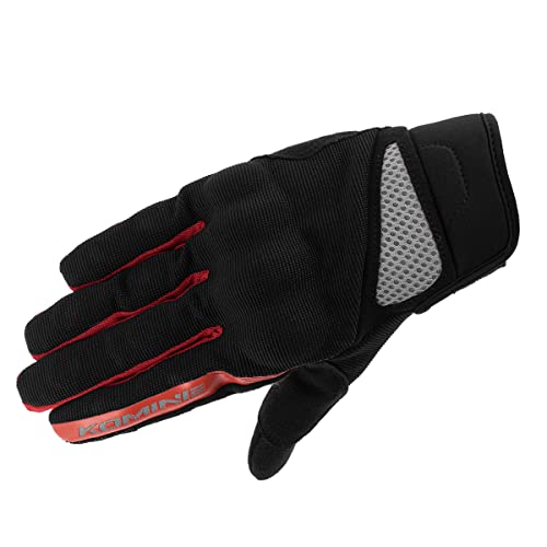

Komine GK-1633 3D Protective Mesh Gloves for Motorcycles Black Red XL XL красный