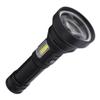 Outdoor USB Rechargeable Flashlight Telescopic Zoom Portable COB Strong Light LED Torch