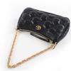 Excellent GUCCI Shoulder Bag GG Matelasse 2-Way Leather Handbag black 735049 Used
