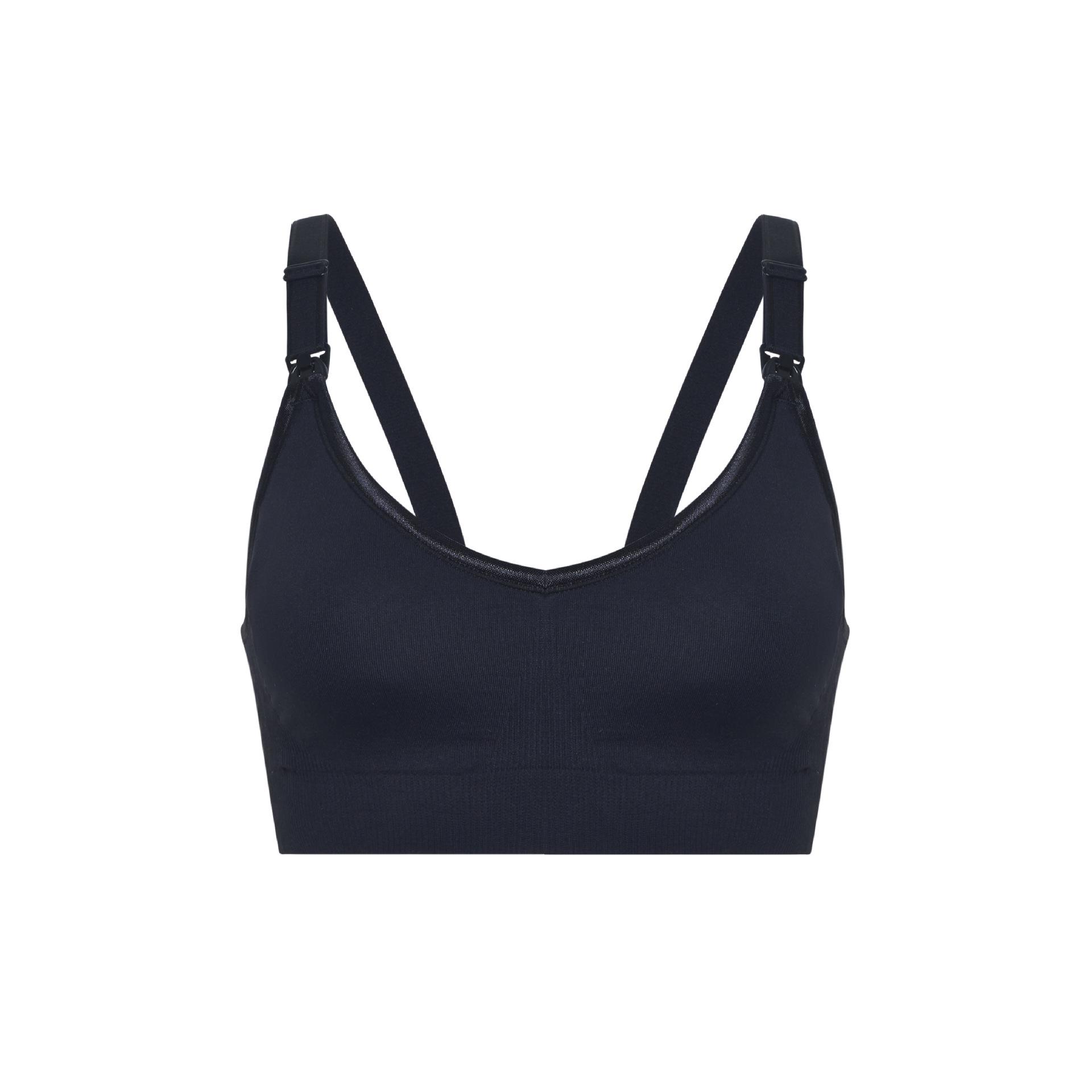 

Бюстгальтер для кормления 2024: Послеродовое белье с застежкой спереди для беременных и кормящих Extra Large чёрный