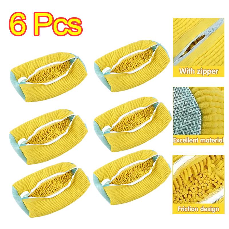 1PCS Wash Shoes Bag Padded Net Laundry Shoes Protector Fluffy fibers Polyester Washing Shoes Machine Laundry Bag Drying Bags