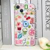Transparent Seaside Scenery Wine Lemon Girls Phone Case for IPhone 16 11 12 13 14 15 Pro Max 7 8 14 Plus 16E X XS Art Soft Cover