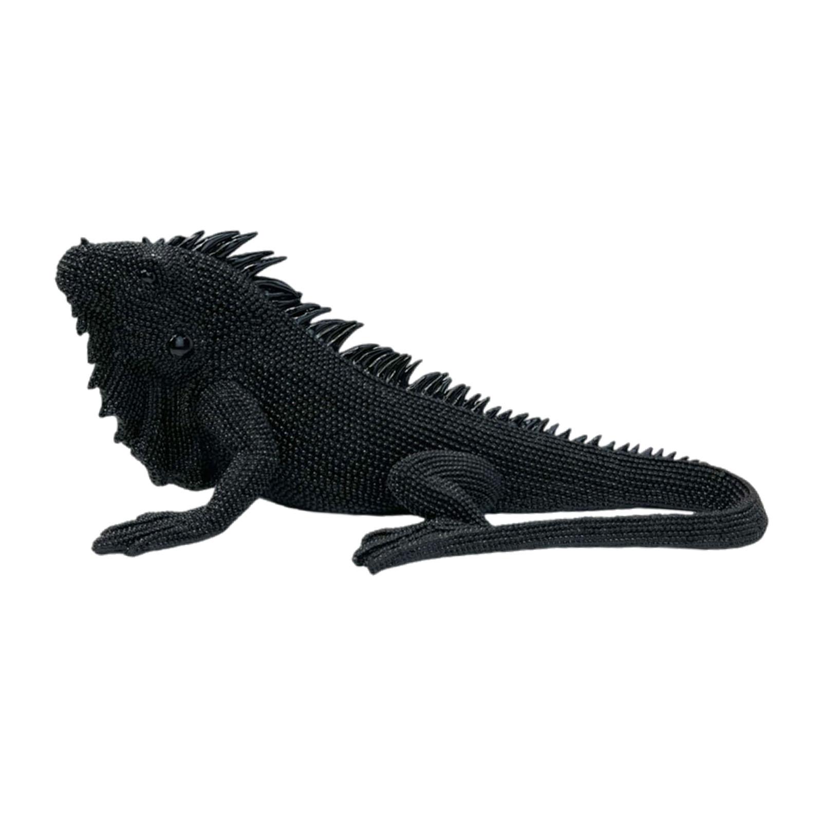 

Статуэтка ящерицы, статуэтка из смолы, украшение, коллекционная скульптура животного, настольное украшение для камина, книжной полки в гостиной чёрный