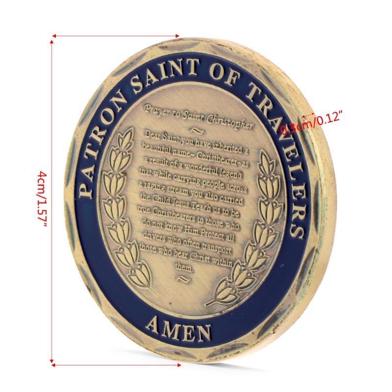 St Christopher Patron Saint Of Travelers Commemorative Challenge Coin Collection