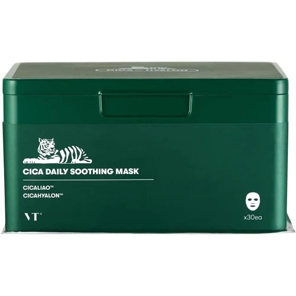 VTCOSMETICS Cica Daily Soothing Mask Face Mask 30 Sheets 1 Set Moisturizing