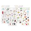 Kamiiso Sansho Made in Japan Masking Seal SAIEN Miki Tamura Masking Tape Chigiri-e (Torn Paper Art) 