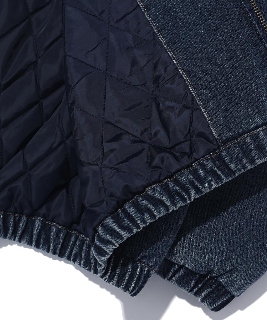 Annoyed Daily Denim Padded Hoodie Zip-Up Lq1Ju024_Dark Indigo
