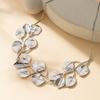 Elegant Leaf Design Alloy Earrings For Fashion Forward Women In Gold And Silver Colors