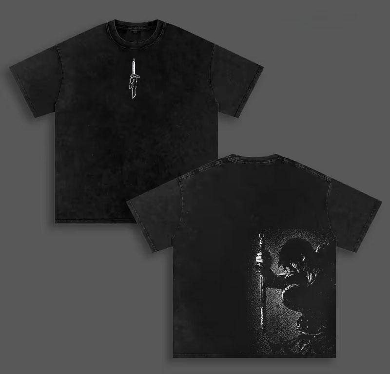 

Anime Jujutsu Kaisen Fushiguro Toji T-shirt Vintage Washed Y2k Tshirt Men s Clothing Top Summer Short Sleeve Cotton Tee Shirt S чёрный