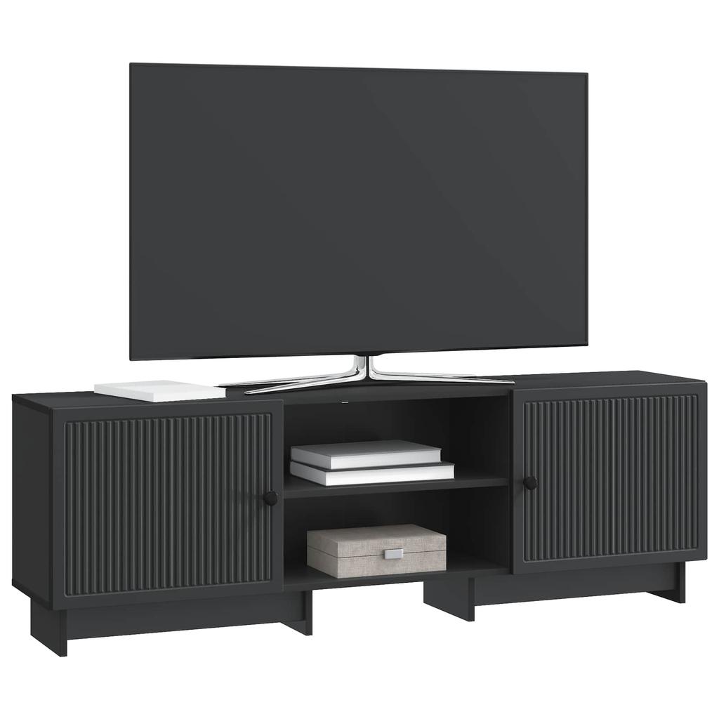 TV Stand in Black 150 x 31 x 50 cm Particleboard