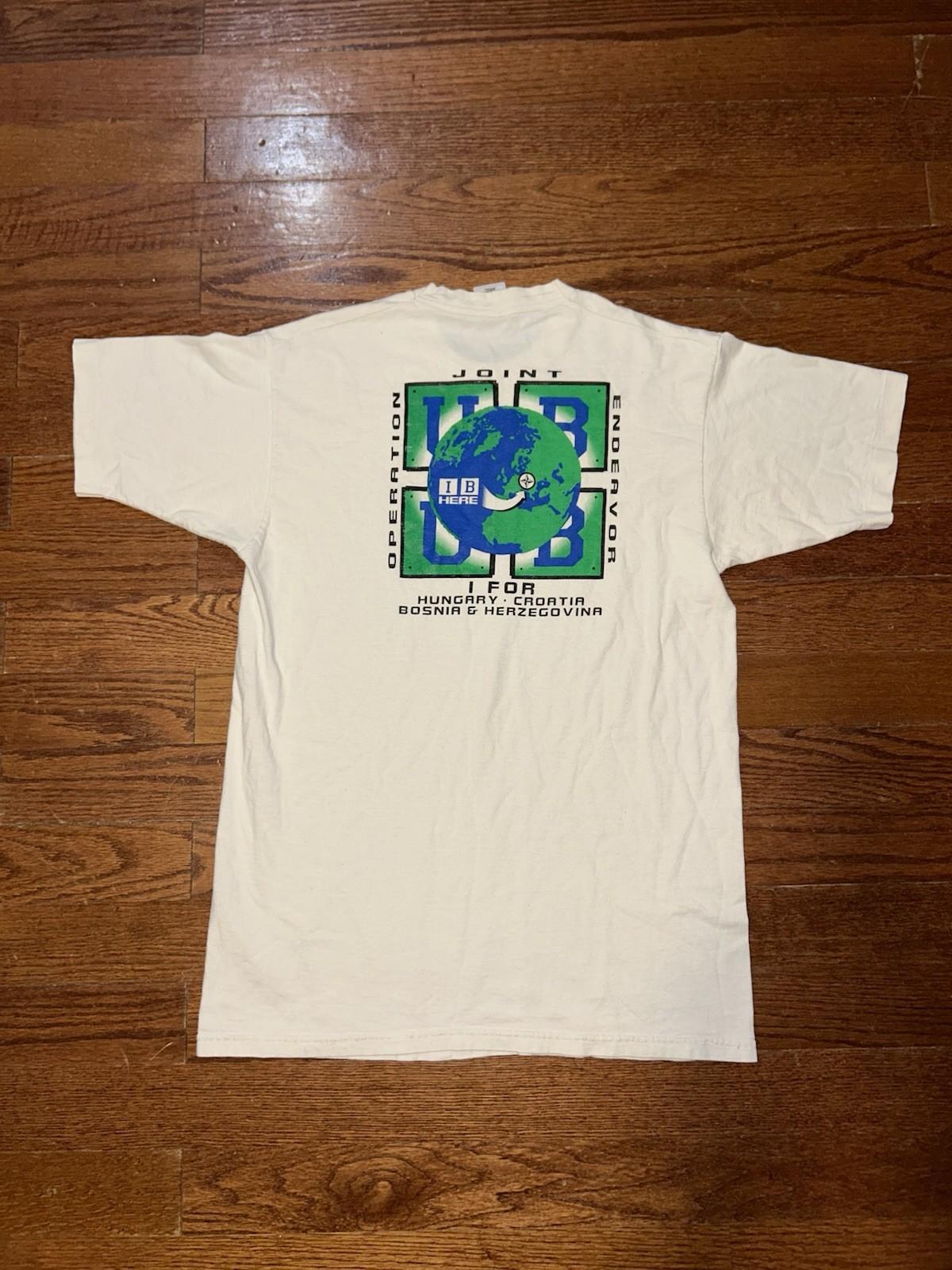 Vintage 90s Operation Endeavor T Shirt Mens Large White Short Sleeve Peace Short Unisex T-Shirt XXXL