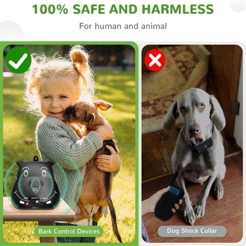 Haustierfreundlicher Ultraschall-Trainer Rindenkontrolle Große Reichweite Hunde-Bellen-Abwehr für ein ruhiges Zuhause Wetterfestes Design