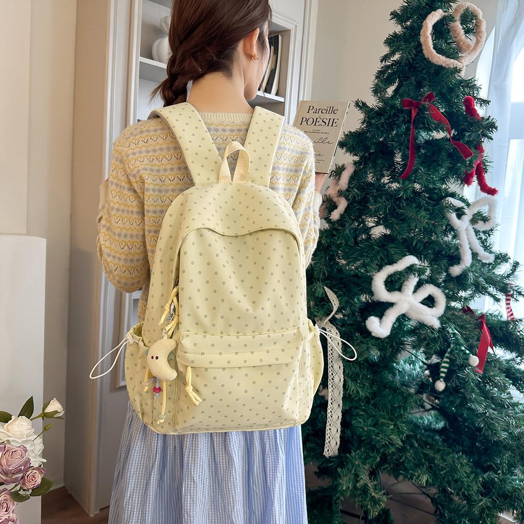 Schoolbag Japanese New Schoolbag Junior High School Girls Korean Niche Girls Backpack High School College Students Lightweight Travel Backpack