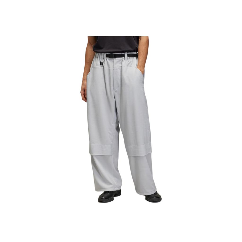 Adidas X Y-3 Collaboration Solid Color Loose Straight Leg Casual Pants Men Bottoms Transparent-Gray JM7799