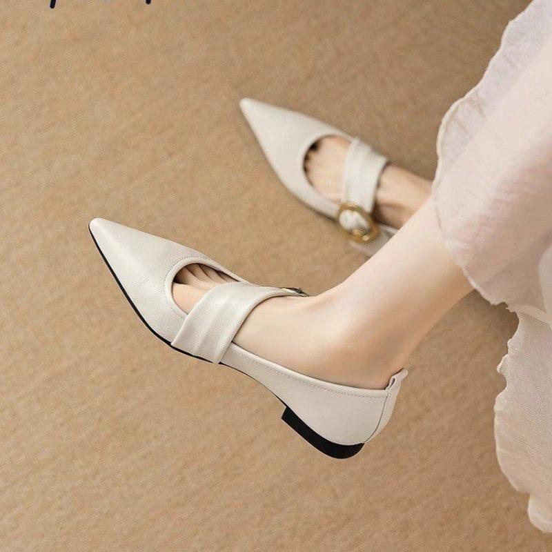 Fashion Women's Spring New Simple Solid Color Low-top Shoes 2025 Outdoor Walking Comfortable Shallow Slip-On Womens Flat Shoes Plus Size