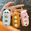 Panda Deer Pig Face Makeup Toy Keychain Plastics Press Face Changing Toy  Kids Playing Supplies