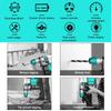 2000w 3 in 1 Cordless Brushless Electric Rotary Hammer Drill + Electric Rotary Hammer Drill for 18V Battery