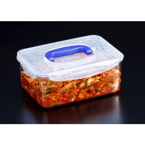 LOCK&LOCK Screw-Free Handy Container, One-Handed (3L) LBF826DH, Clear
