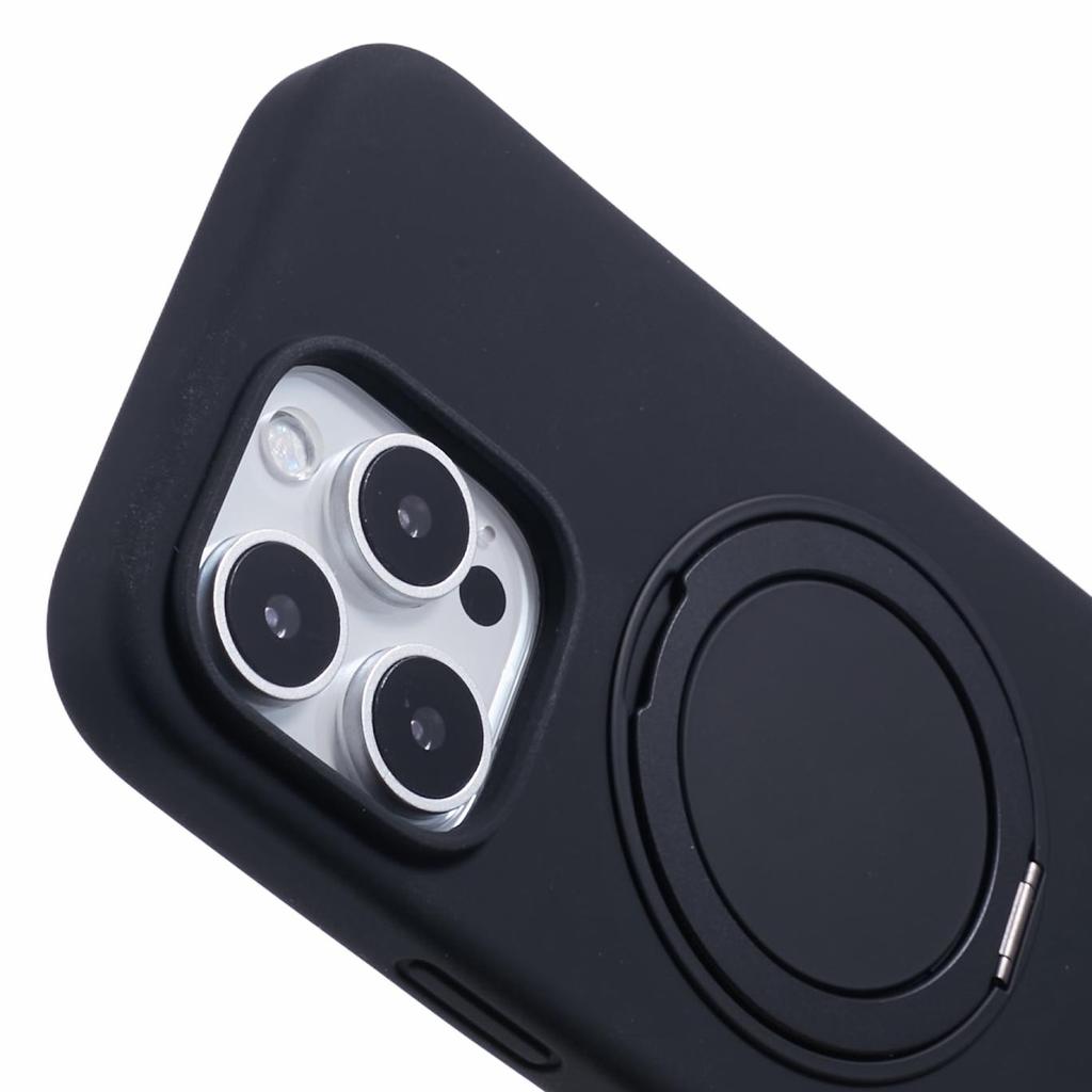 X-LEVEL For iPhone 16 Pro Case Compatible with MagSafe Rotatable Kickstand Liquid Silicone Phone Cover