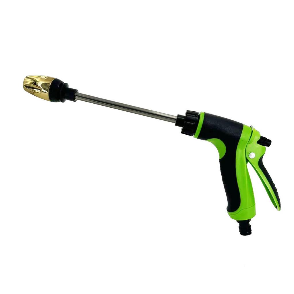 Household Car Wash Water Gun with Long Rod and Rubberized Handle