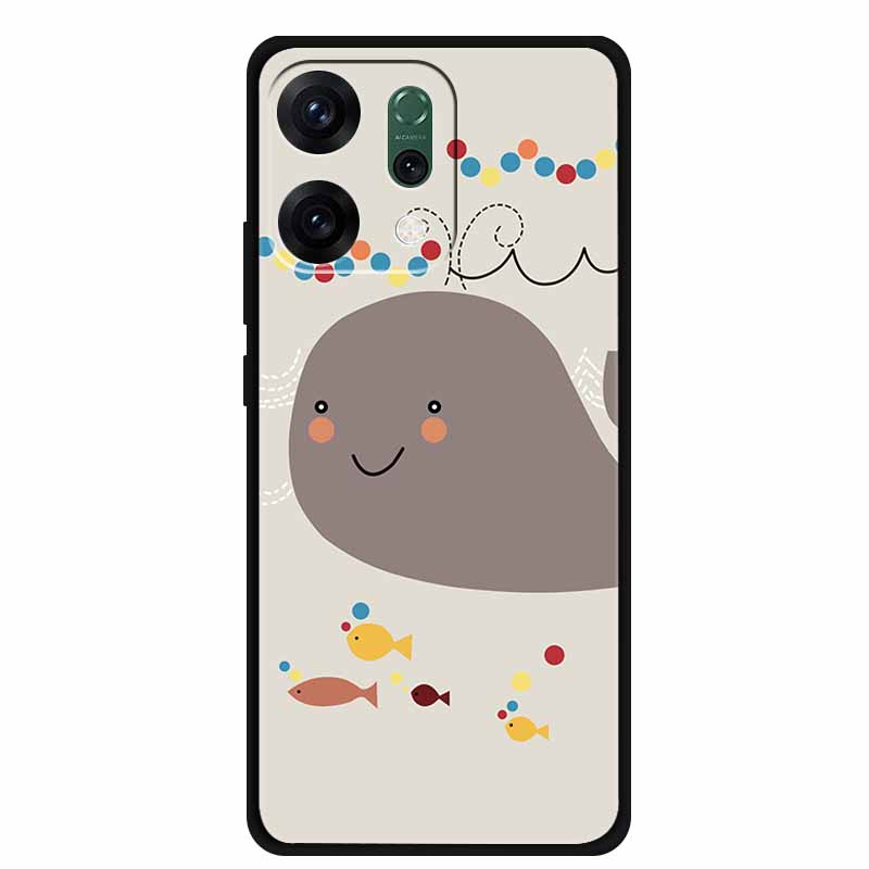 For Oppo Reno 14 5G 3D CaseRelief Flowers Emboss Phone Cover For Oppo Reno 14 Black Silicone Shockproof Soft Fundas Protector