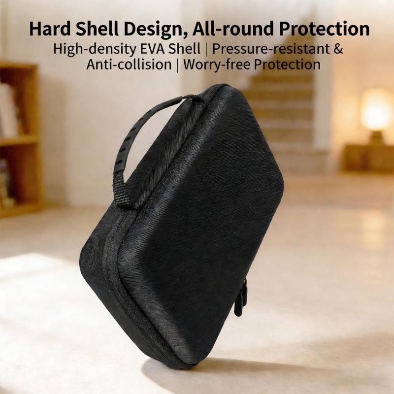 Heavy Duty Controller Storage Box Lightweight Travel Carrying Case with Ergonomic Handle for Computer Host Accessories