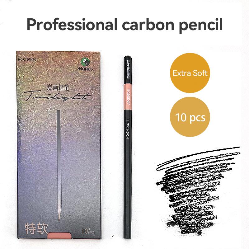 

10Pcs/box Professional Charcoal Graphite Sketch Set Pencils for Drawing Sketches Shading Art Pencils Artists Beginners