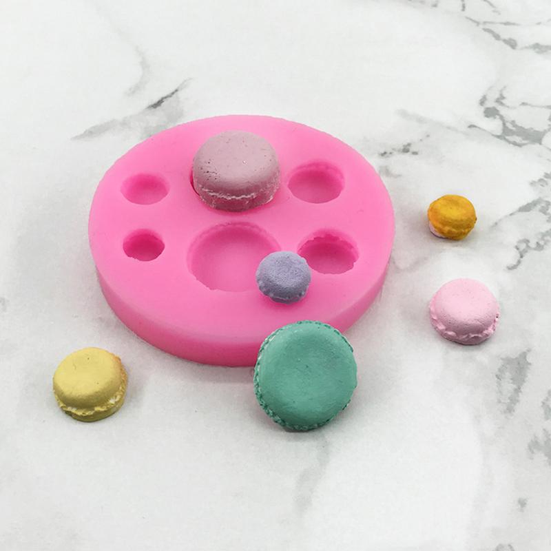 Molde De Silicona Para Macarons - 6 Cavidades, Para Fondant, Chocolate, Donuts, Decoración De Tartas Y Cupcakes
