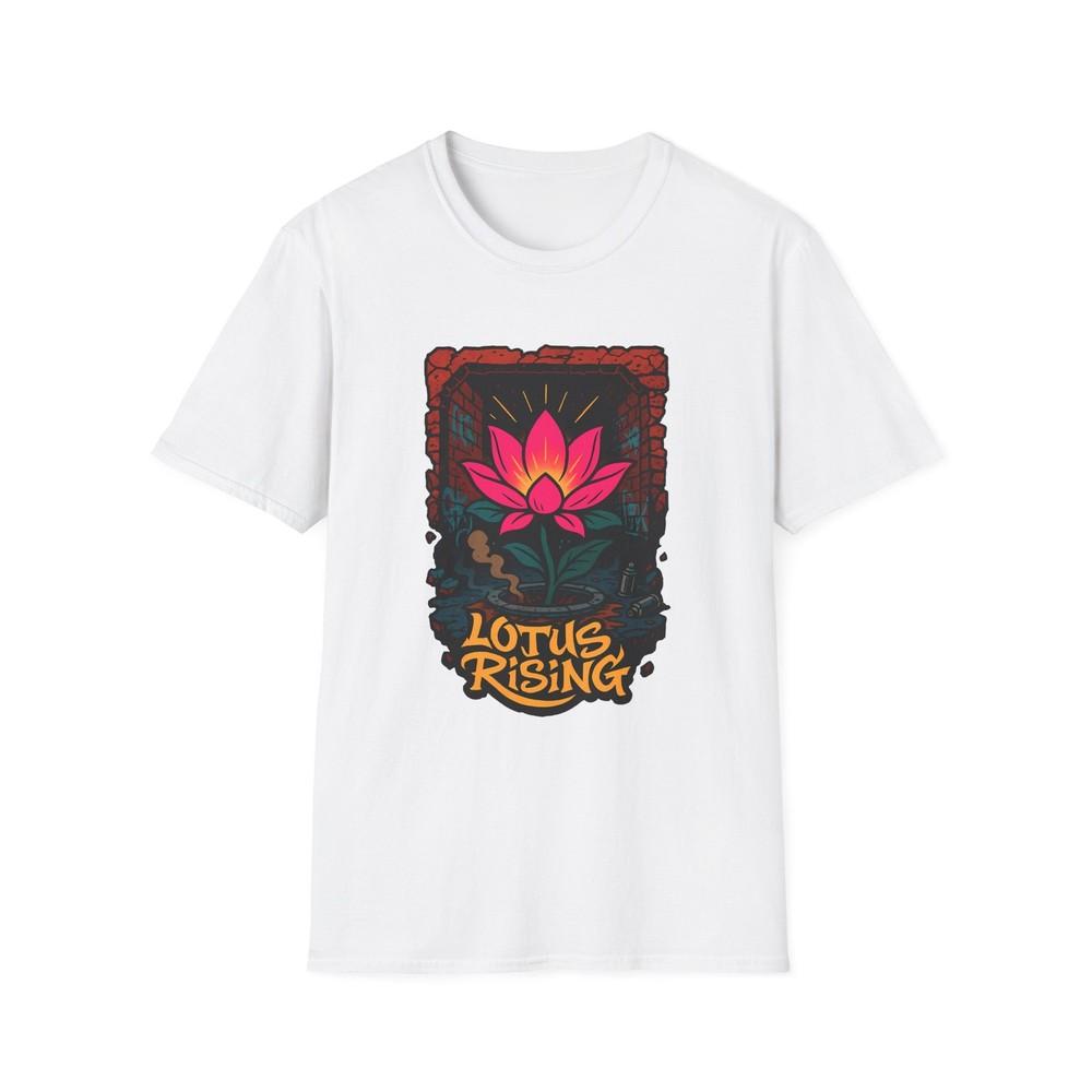 

Unisex Softstyle T-Shirt Neon Lotus Graffiti Street Art Urban Spiritual Symbol XL