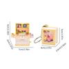 2026 new 3D Folding Book Keychain Fold Book Popup Dinosaur cat World Keyring For Kid Children Toy Dinosaur Party Gift
