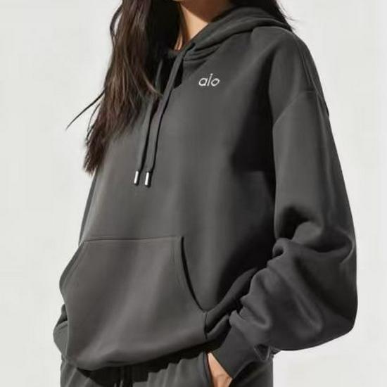 Alo Yoga Kapuzenpullover für Damen - Europäischer & Amerikanischer Stil, Lässige lockere Passform für Herbst/Winter