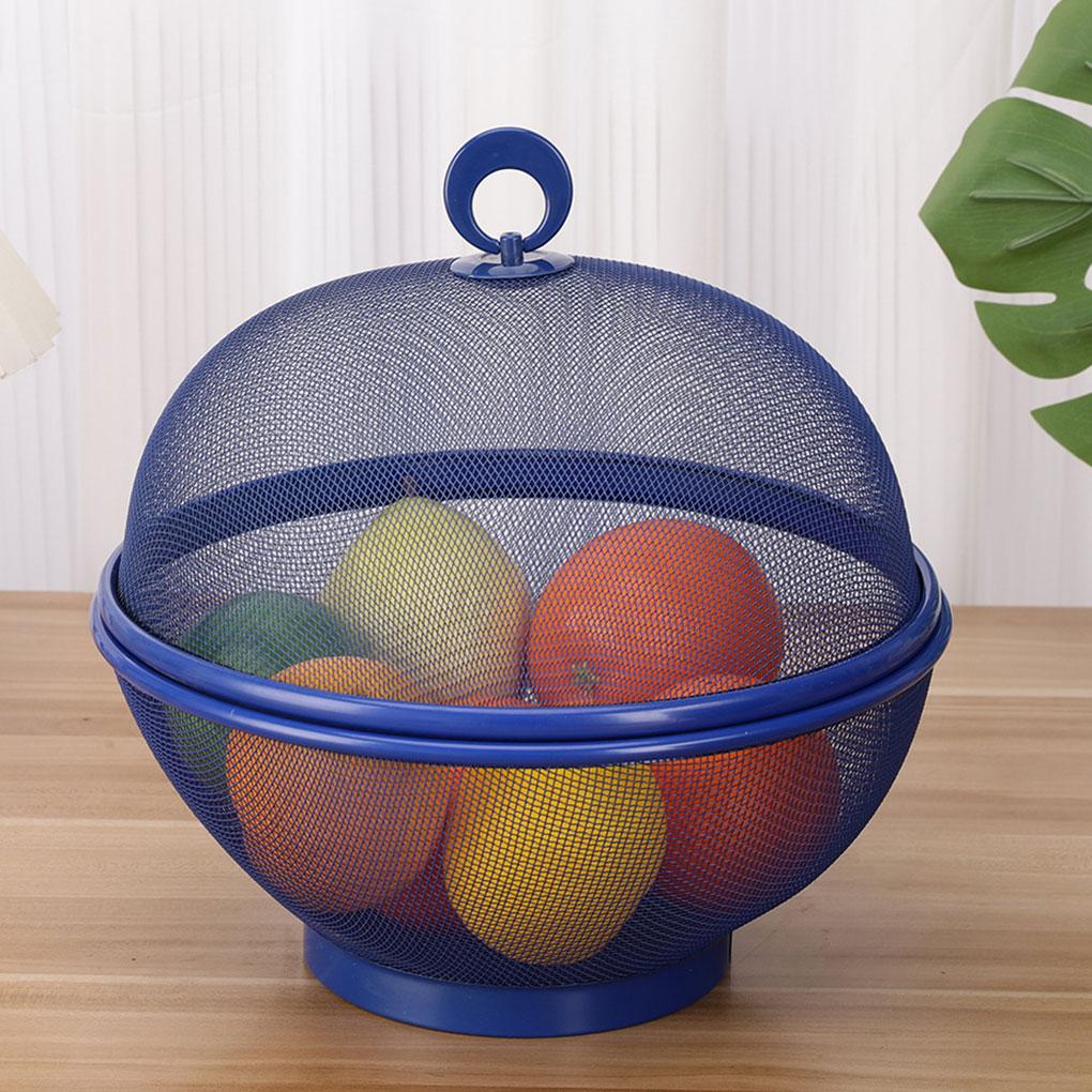 Iron Fruit Basket For All Shapes And Sizes Camping Trips Spray Coated Fruit Plate Outdoor Parties