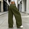 Women's Casual Wide Leg Sweatpants with and Elastic Waistband