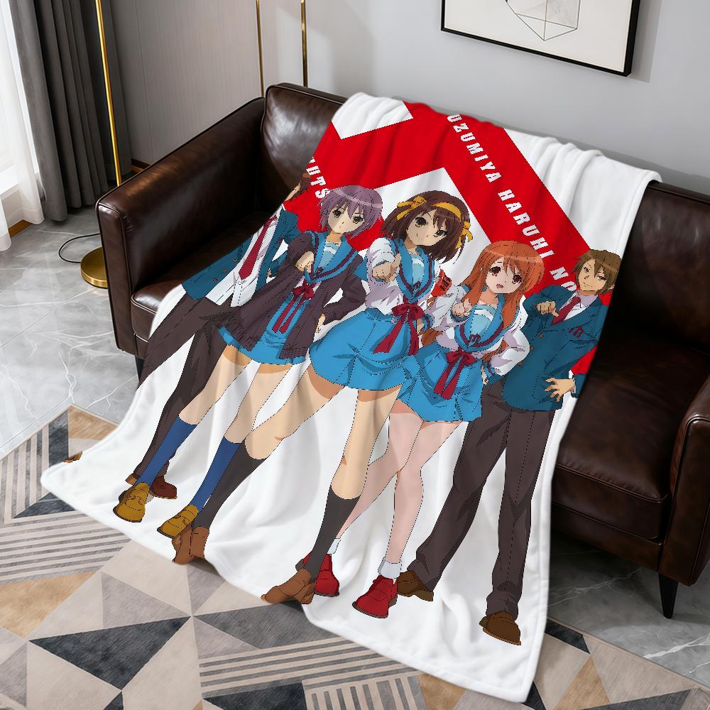 anime The m-Melancholy of Haruhi Suzumiya soft warm plush blanket dormitory sofa living room pet hogar bedroom gift home Flannel