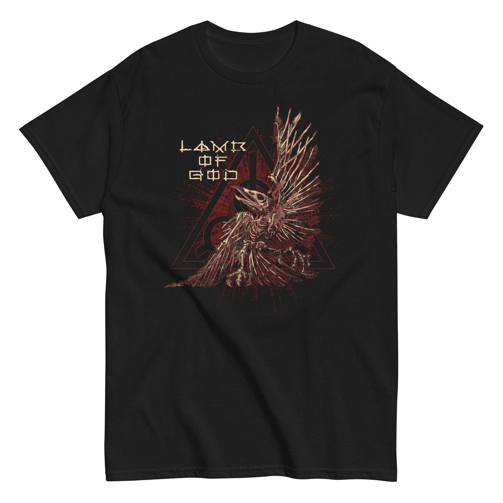 MerchMoment Lamb of God Birdbox T-Shirt T-Shirt Black New XXXL