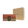 Coach Morgan 20 Classic Monogram Snap Closure Leather Small Square Handbag Women handbag Khaki Brown CF475-IME7V