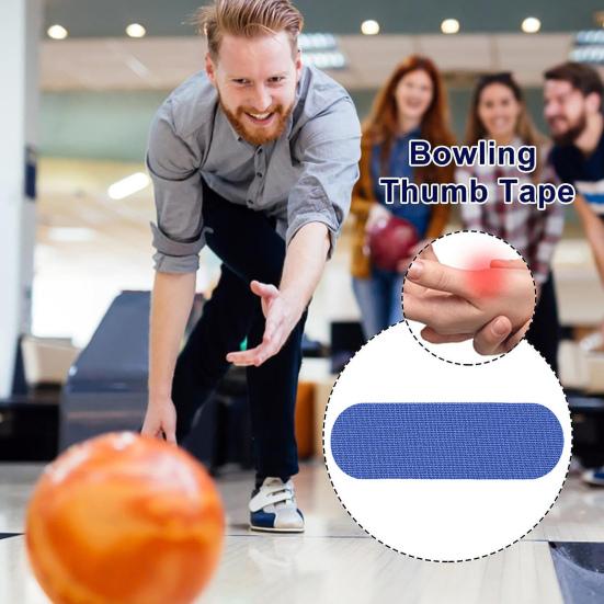 30Pcs Bowling Thumb Tapes Flexible Elastic Breathable Friendly to Skin Bowling Finger Tapes