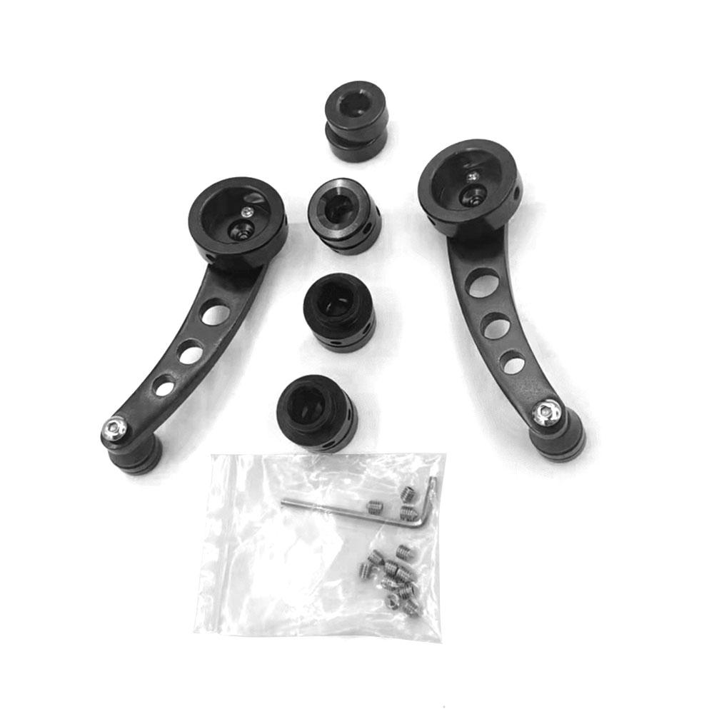 1 pair Car Window Winder Handle Black Aluminum Alloy Manual Elevator Handles For VW Beetle 1968-1979 Heavy Duty Window Cranks A pair