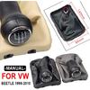 Hacreyatu for VW Beetle 1998 1999 2000 2001 2002 2003 2004 2005 2006 2007 2008 2009 2010 New 5 Speed Gear Stick Shift Knob Leather Boot (Black)