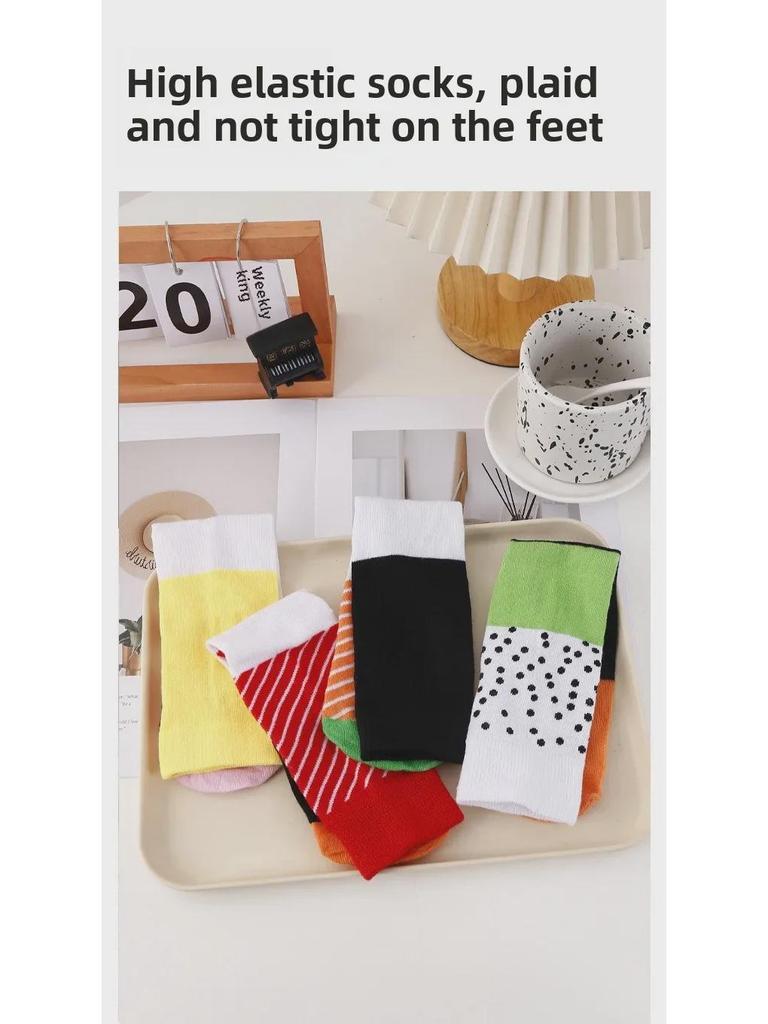 Women's Autumn & Winter Sushi Socks: Pure Cotton, Long, Sweat-Absorbent, Deodorant. Includes Salmon Gift Box. Hot-Selling Design.