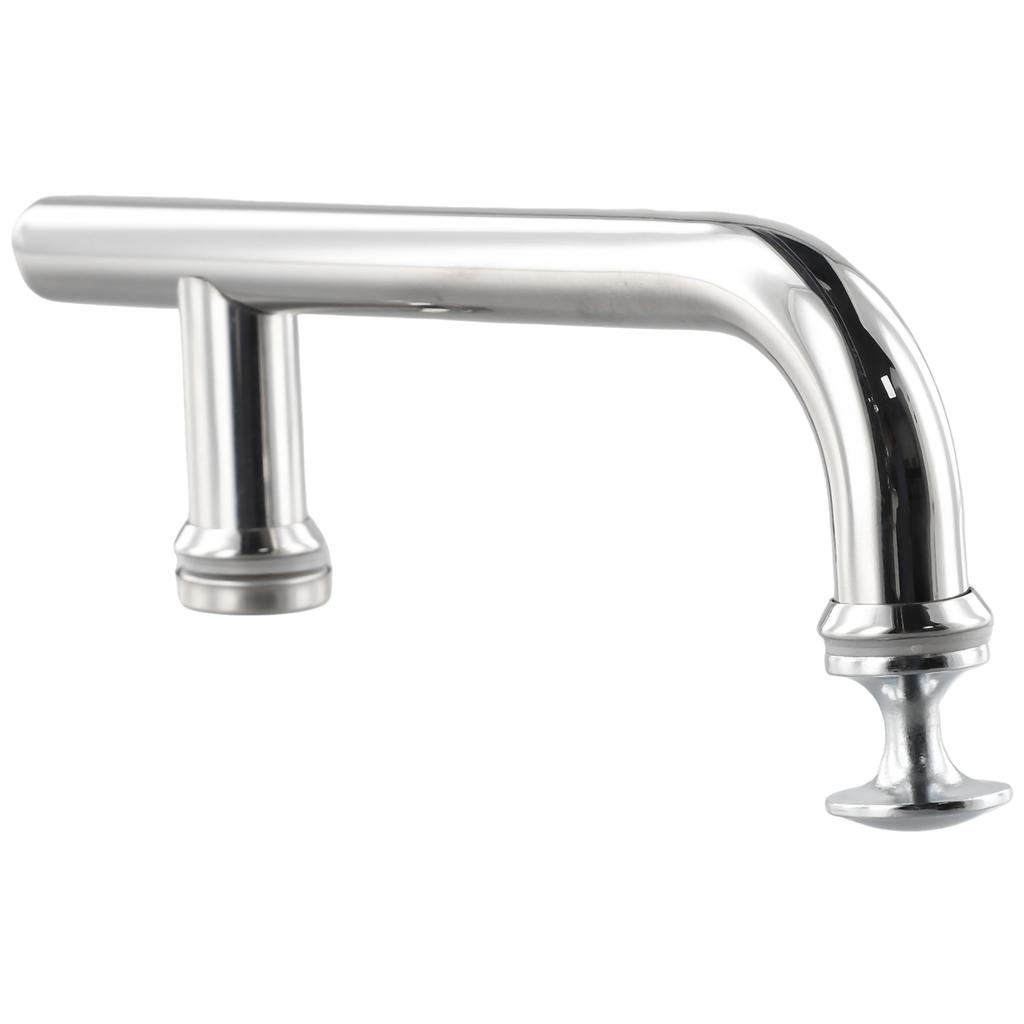 Shower Door Handle Bar 145mm Hole Sliding Glass Door Handle Bathroom Shower Stainless Steel Chrome F-shaped Bar Home Hardware