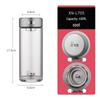 Xinuo Portable Single-Layer Glass Water Bottle with Tea Infuser