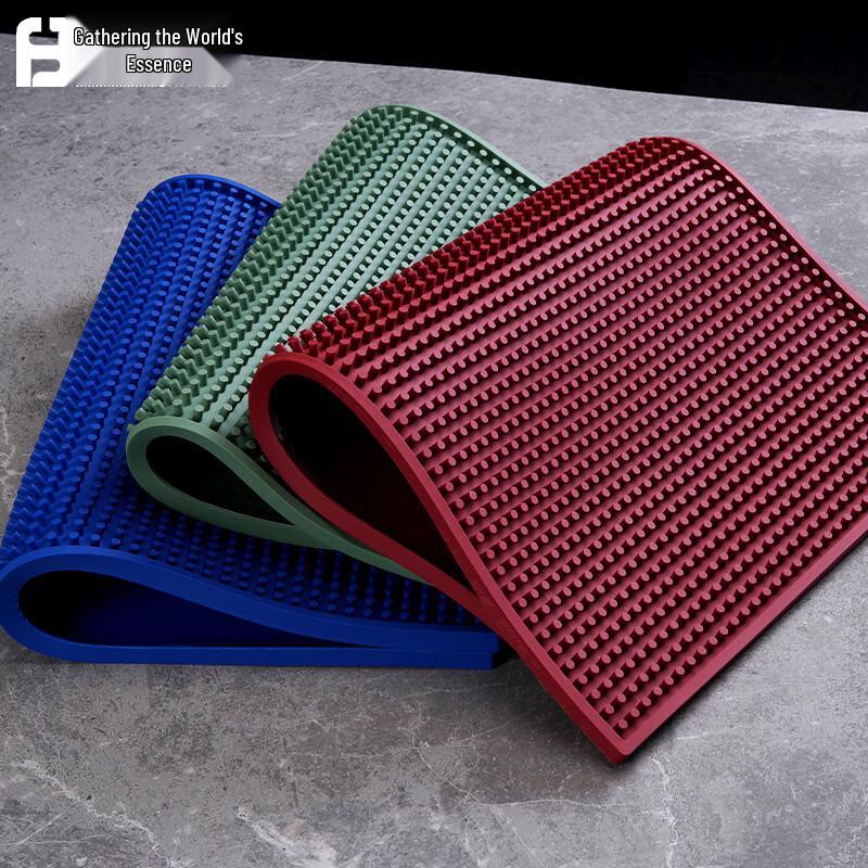 JHS Anti-Slip PVC Bar Drain Mat, 2-Pack